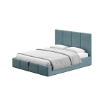 Elegantes Polsterbett Lazurgrün Doppelbett